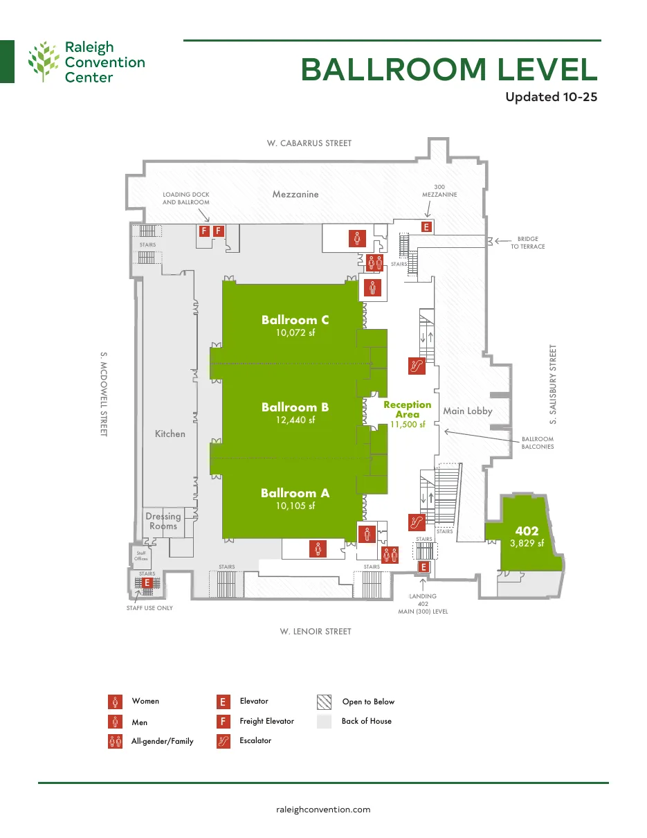 Ballroom Level floor plan